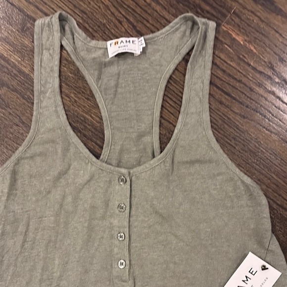 NWT- Frame Women's Green Tank Top (size Small) - Picture 3 of 5